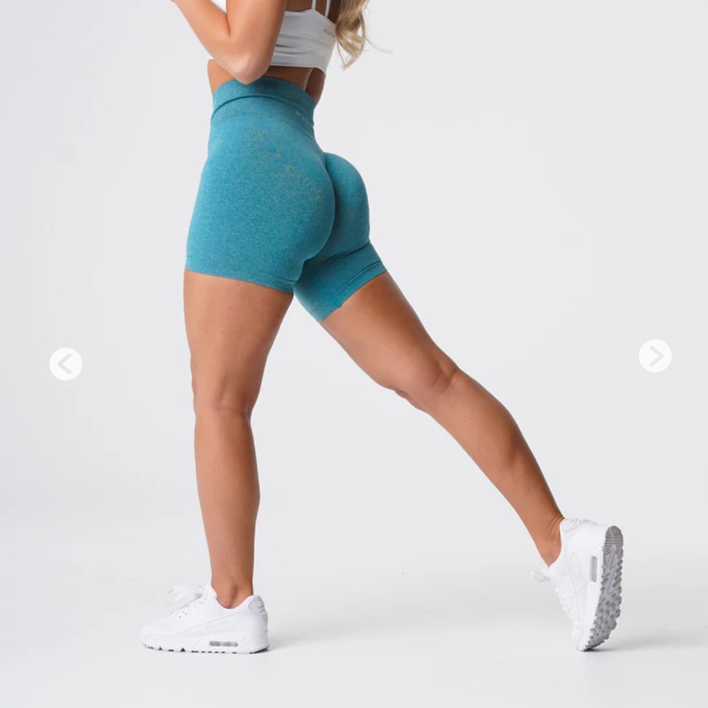 NVGTN Women's Teal High-Waist Athletic Shorts